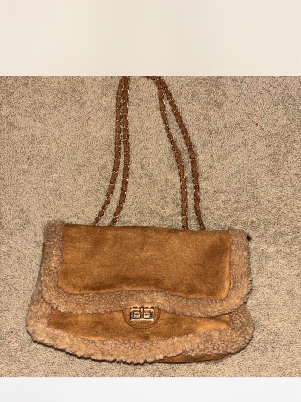 Brown Chain Shoulder Bag